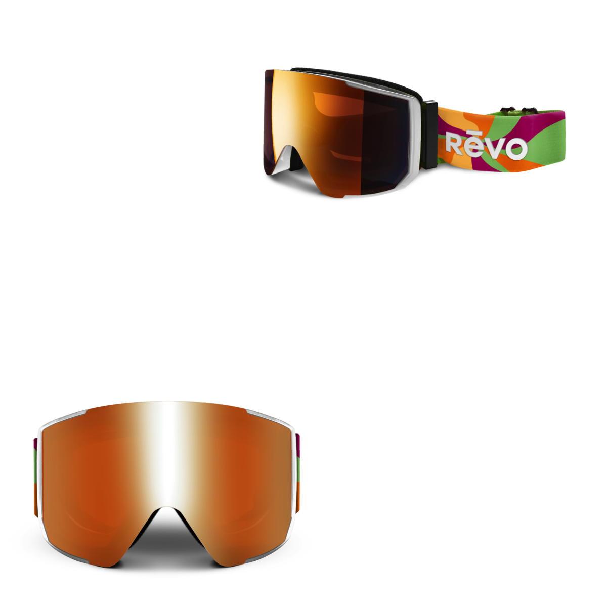 Revo Sunglasses Ripper No 10 Goggles with Interchangeable Straps - Matte White