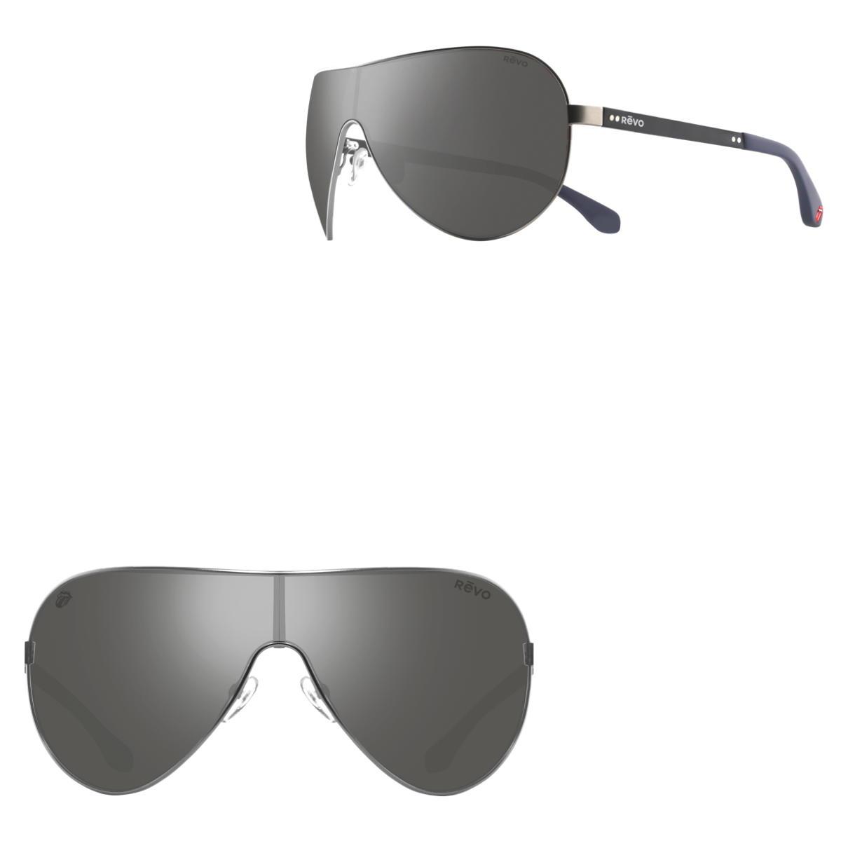 Revo Sunglasses Rolling Stones x Revo Gimme Shelter Shield Sunglasses - Black - Size 133-130