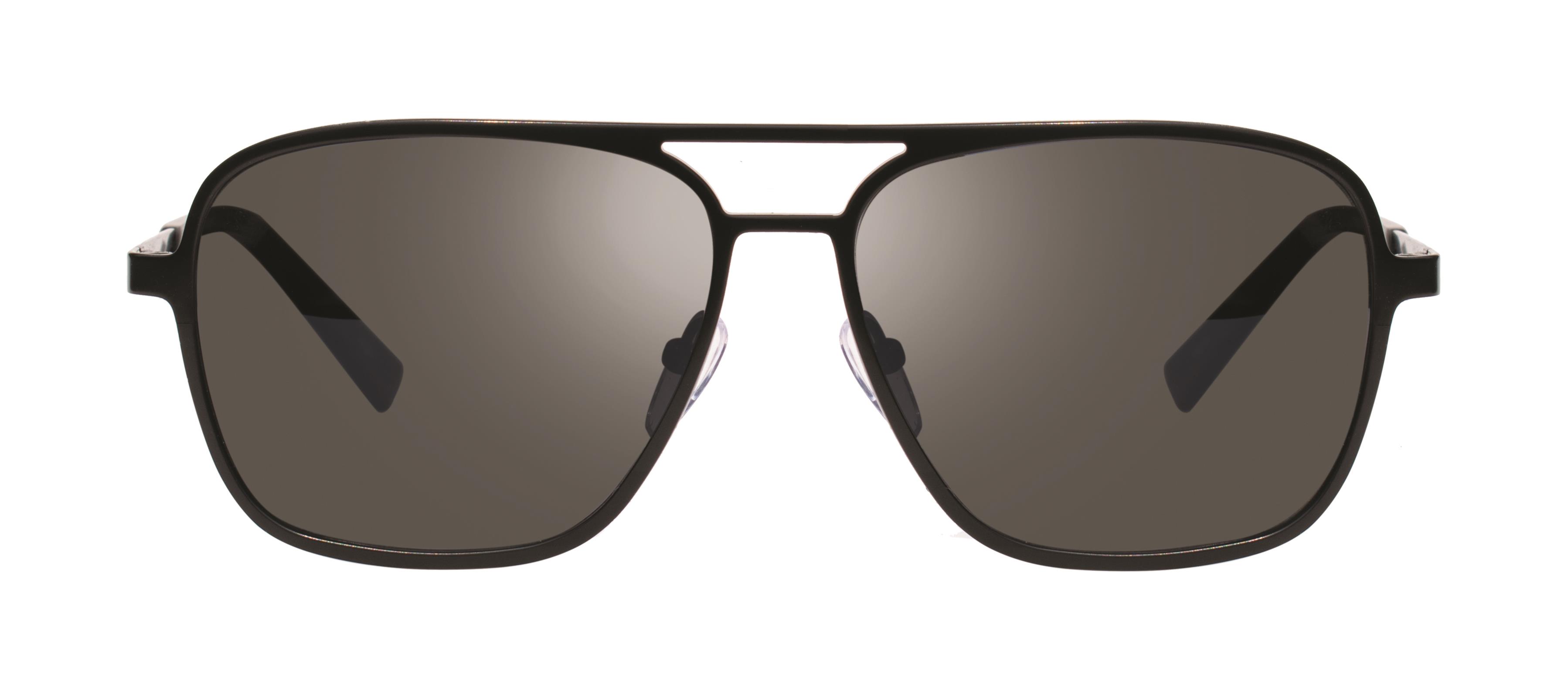 Revo Sunglasses Revo Black Horizon Sunglasses - Satin Black - Size 57-14-140