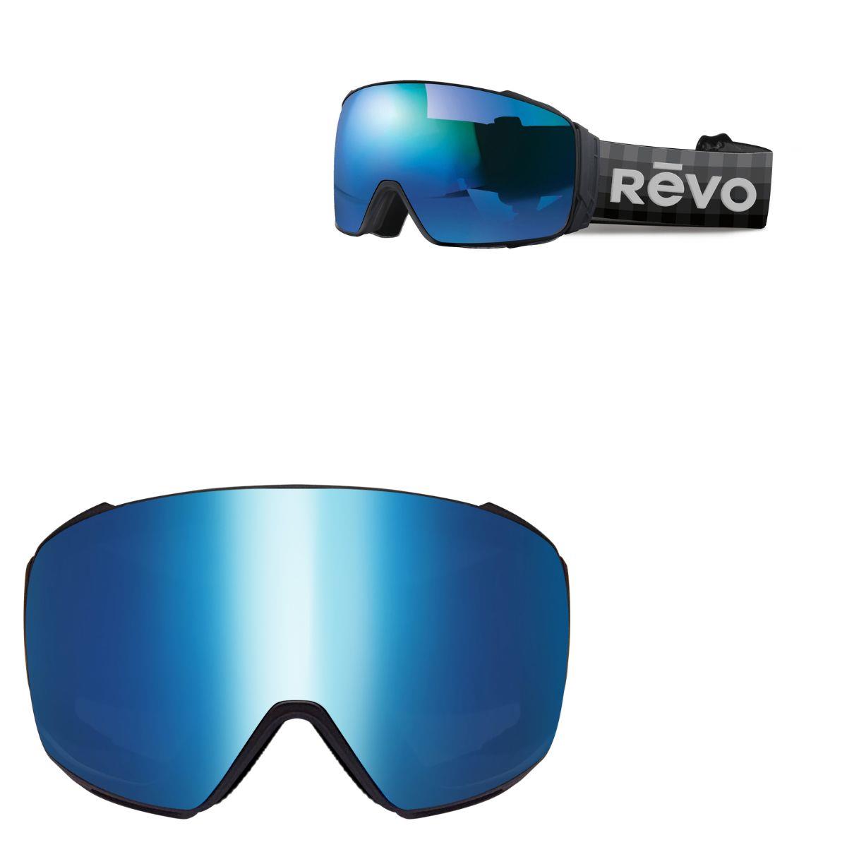 Revo Sunglasses Highland No 17 Goggles with Interchangeable Lens - Matte Black