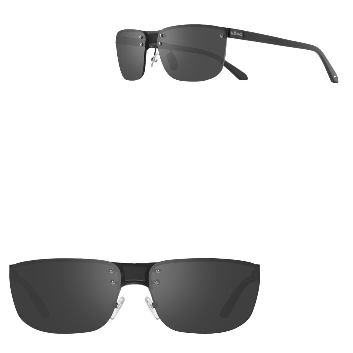 Revo Sunglasses Lex Rimless Sunglasses - Black - Size 64-17-135