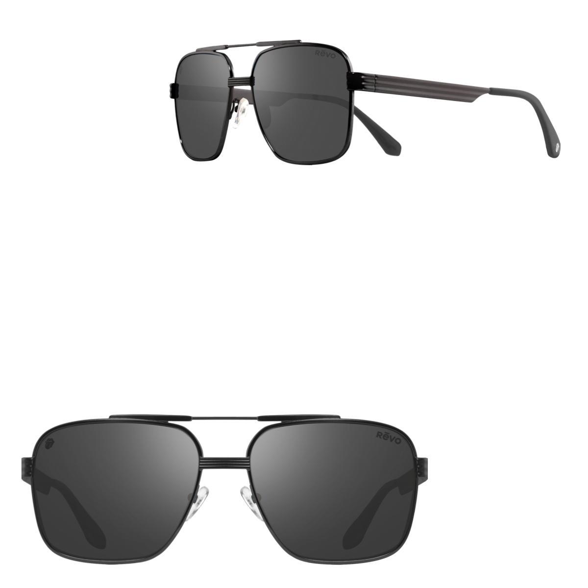 Revo Sunglasses Rolling Stones x Revo Midnight Rambler Navigator Sunglasses - Black - Size 58-17-140