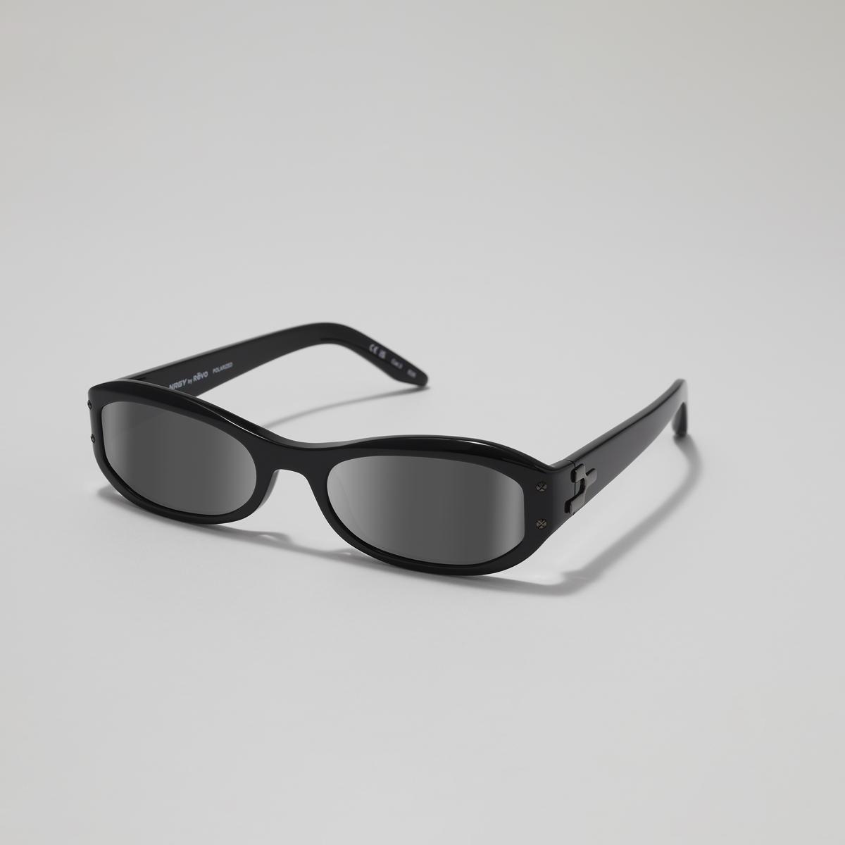 Revo Sunglasses NRGY Vela Oval Sunglasses - Black - Size 55-20-138