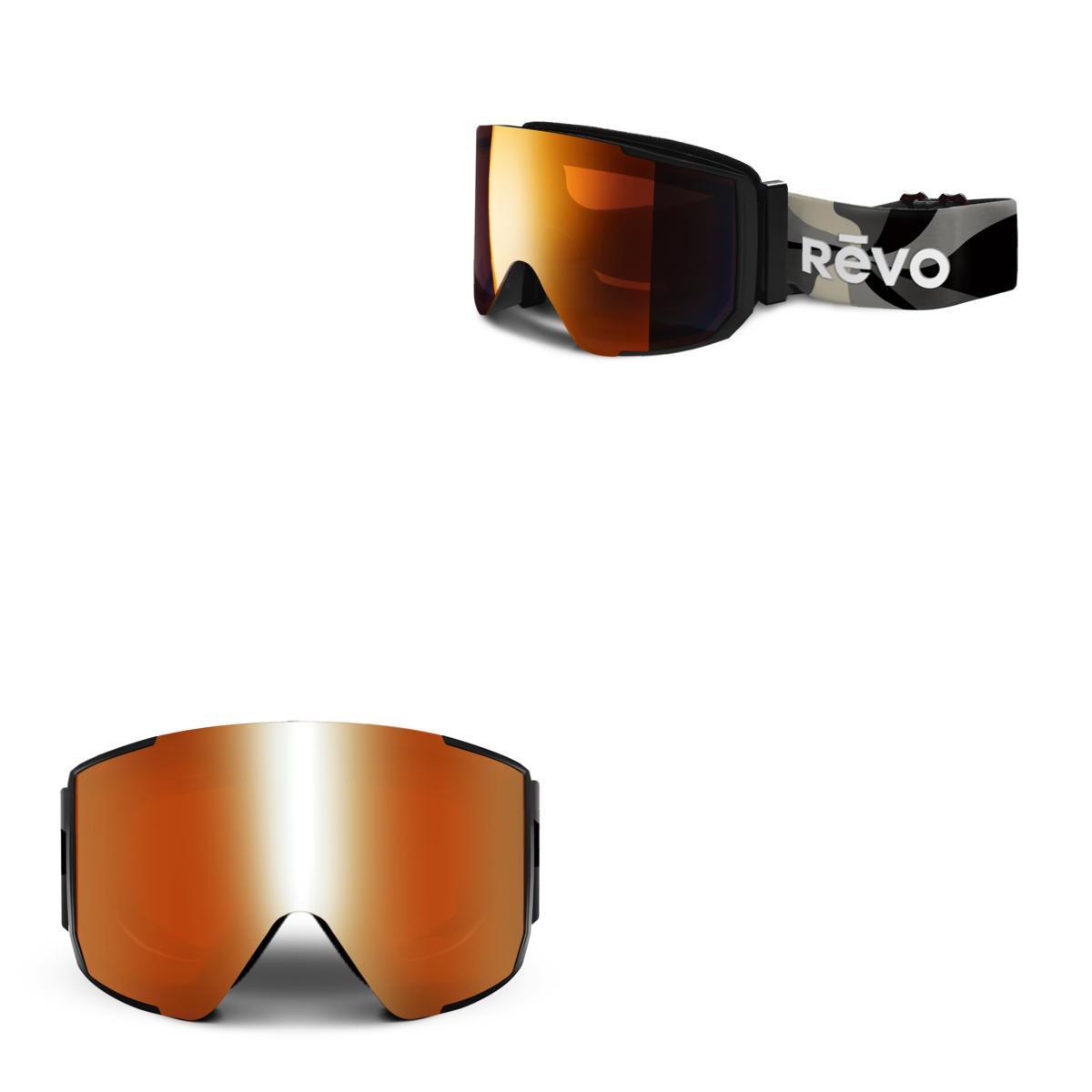 Revo Sunglasses Ripper No 10 Goggles with Interchangeable Straps - Matte Black