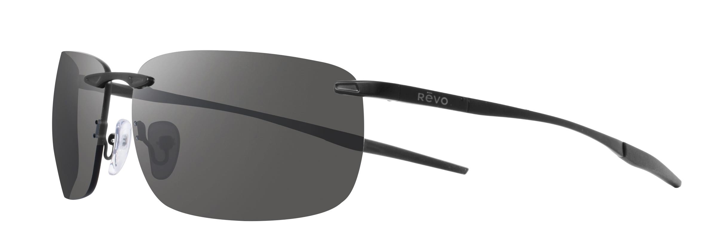 Revo Sunglasses Descend Z Rimless Sunglasses - SATIN BLACK