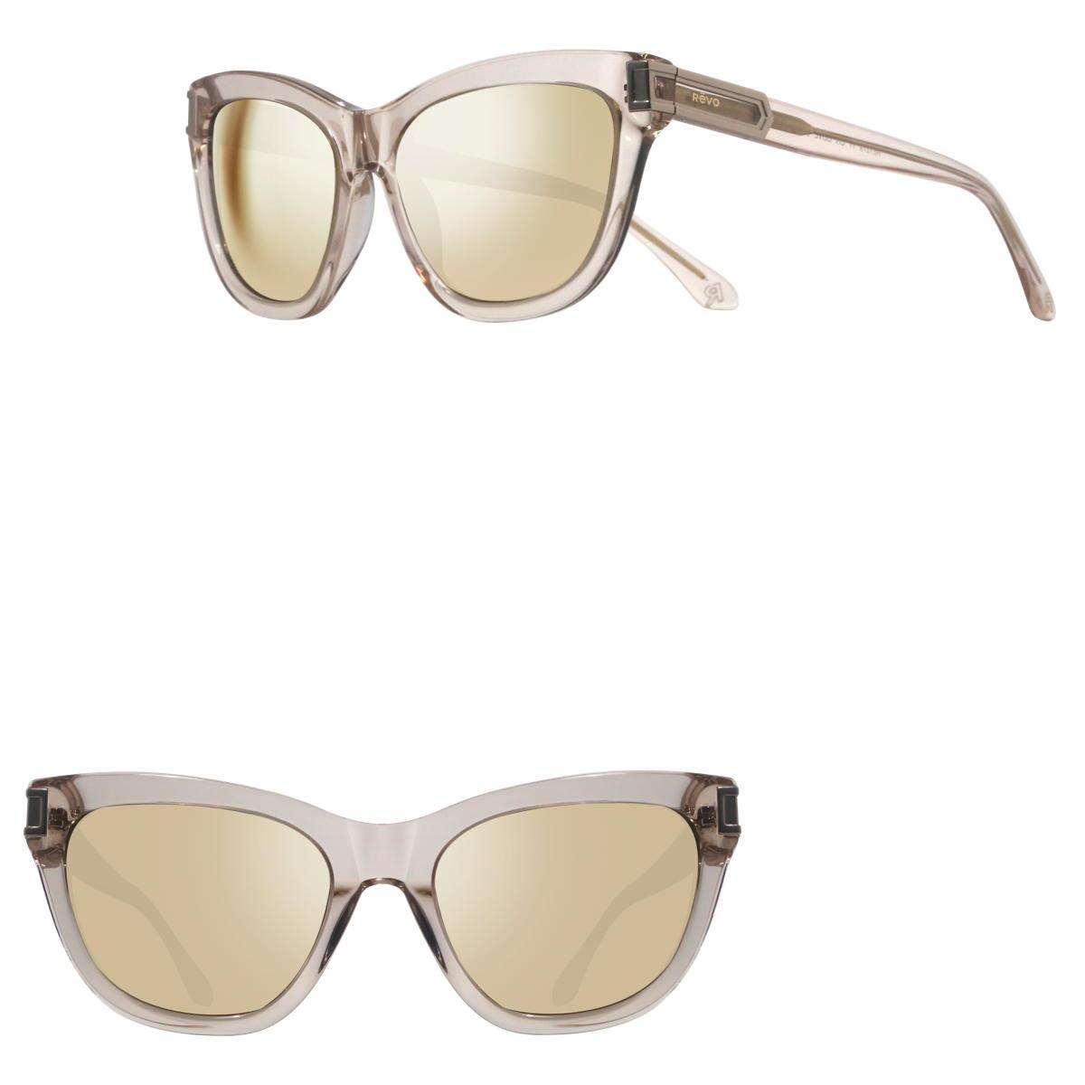Revo Sunglasses Olive Cat Eye Polarized Sunglasses - Crystal Mist - Size 53-20‌-‌140