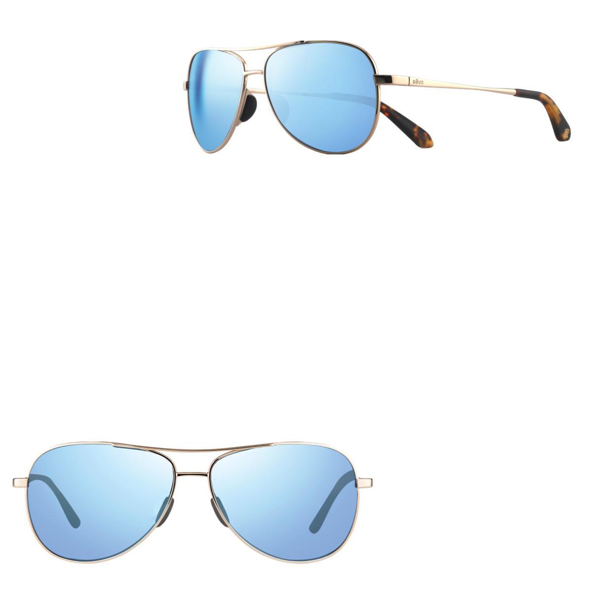 Revo Sunglasses Relay II Aviator Sunglasses - Gold - Size 59-13-135