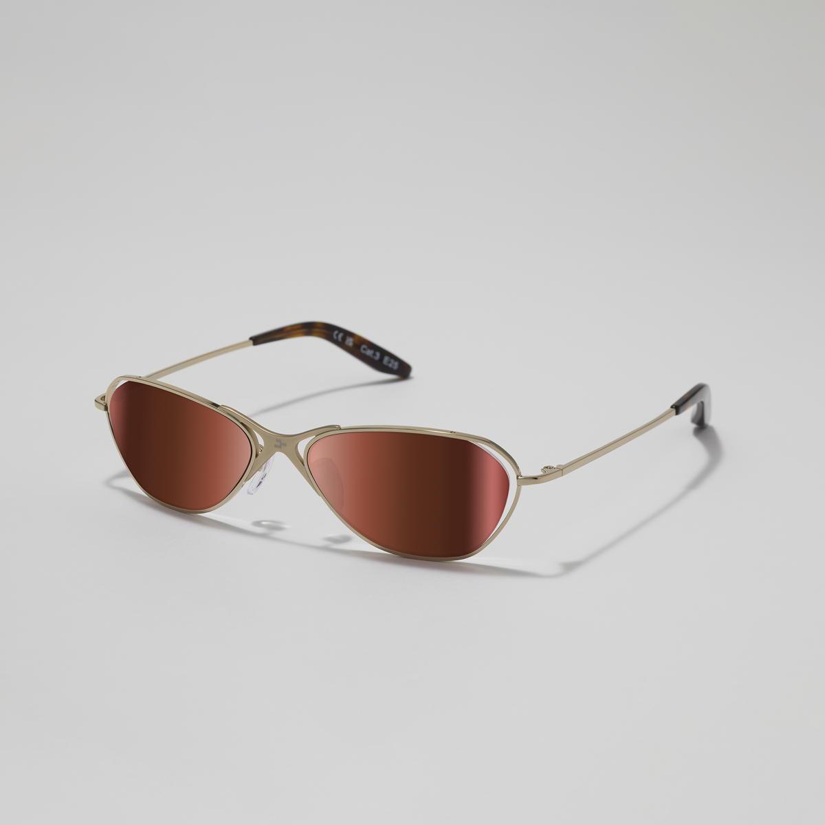 Revo Sunglasses NRGY Loop Modified Aviator Sunglasses - Gold - Size 54-17-140