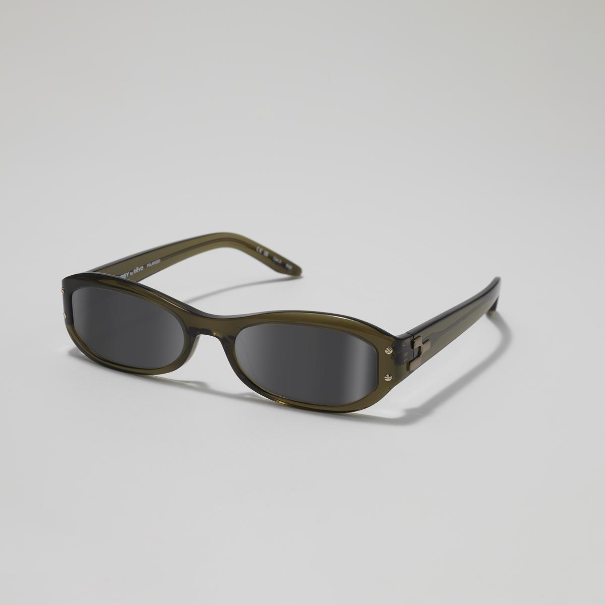 Revo Sunglasses NRGY Vela Oval Sunglasses - Crystal Olive - Size 55-20-138