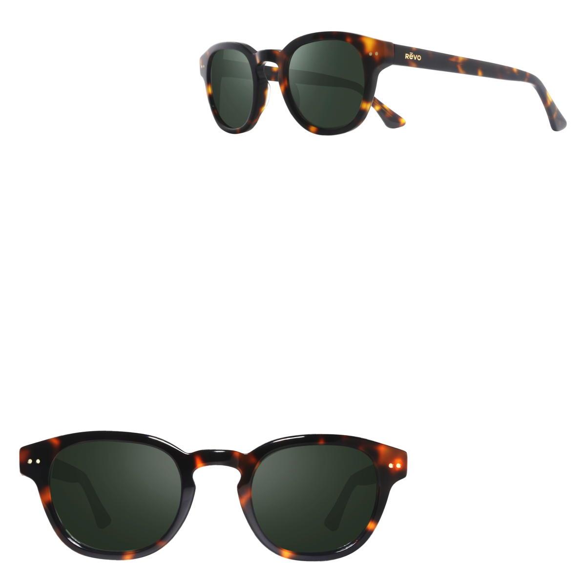 Revo Sunglasses Sterling Sunglasses with Glass Lens - Shiny Tortoise - Size 48-24-145