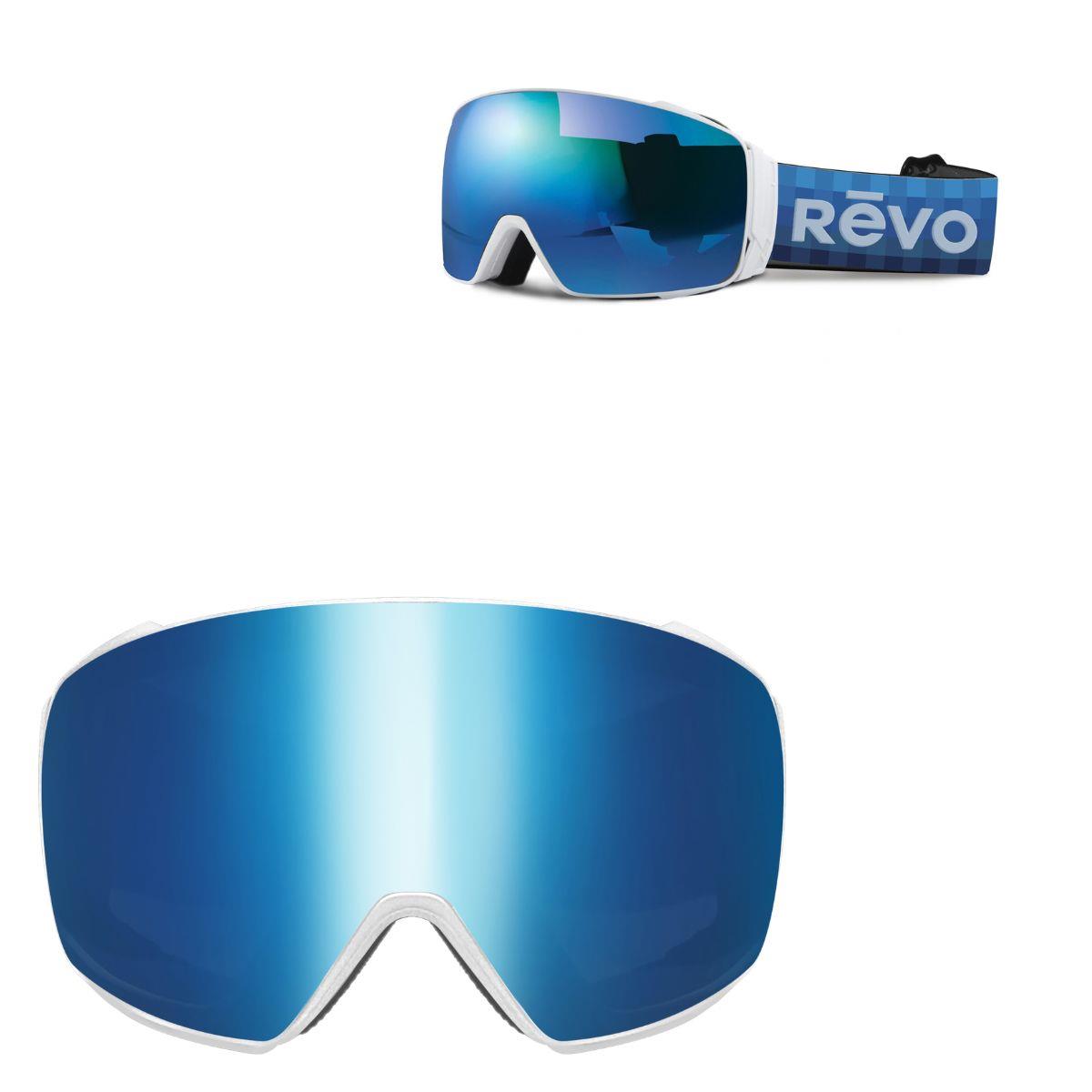 Revo Sunglasses Highland No 17 Goggles with Interchangeable Lens - Matte White