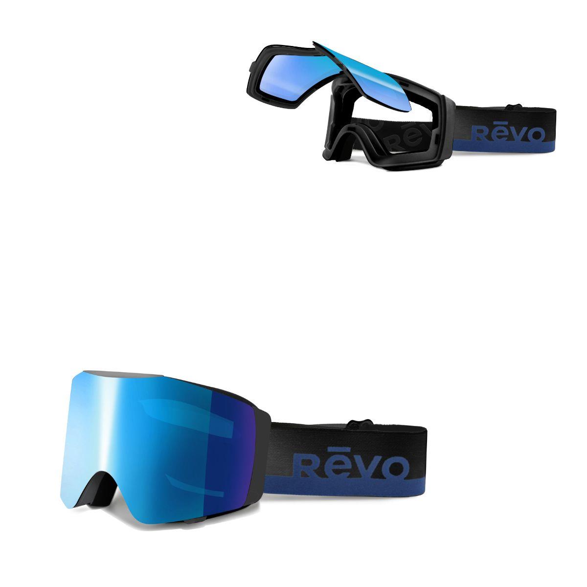 Revo Sunglasses Apex No 14 Goggles with Interchangeable Lens - Matte Black