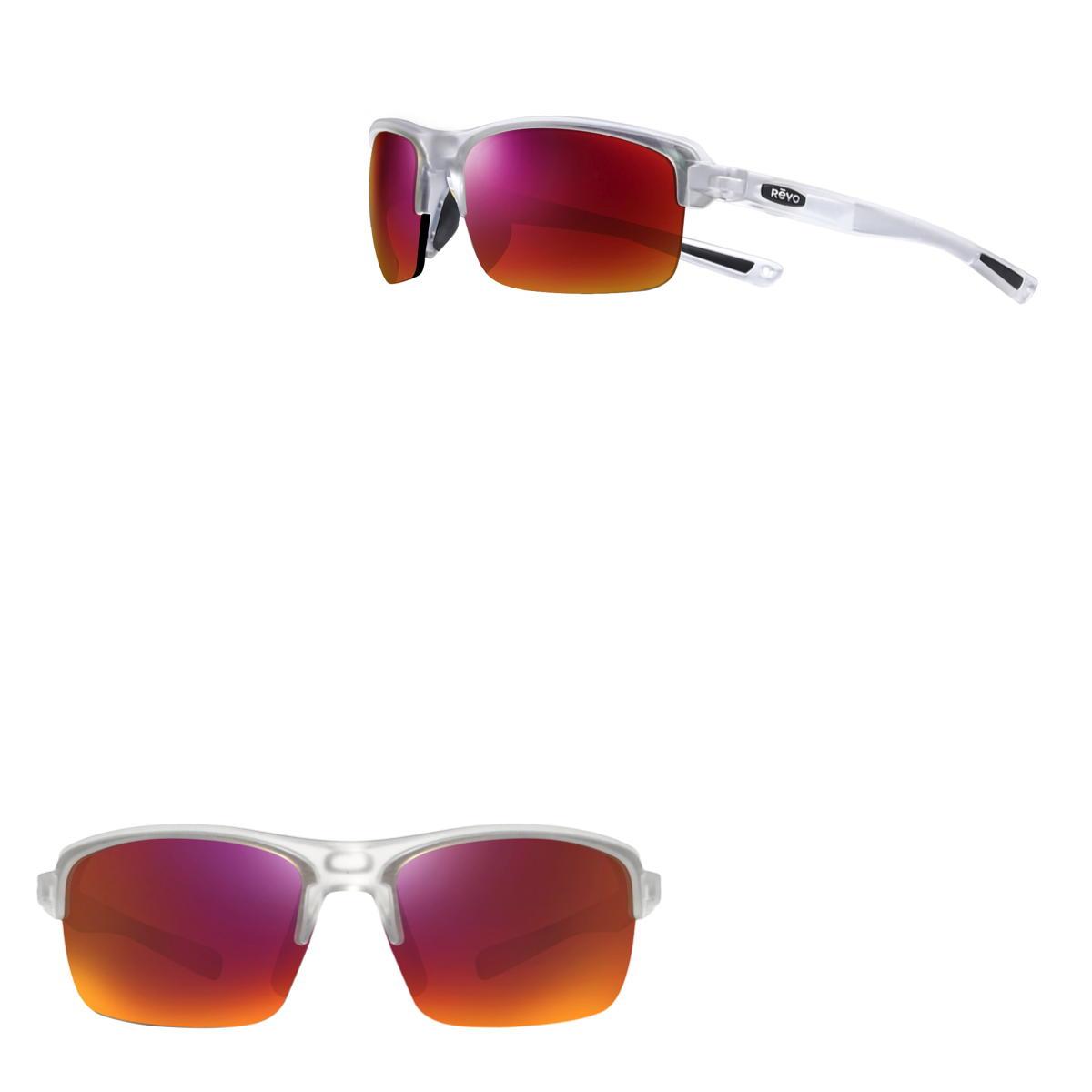Revo Sunglasses Crux N Sport Wrap Sunglasses - Matte Crystal - Size 63-10-130 