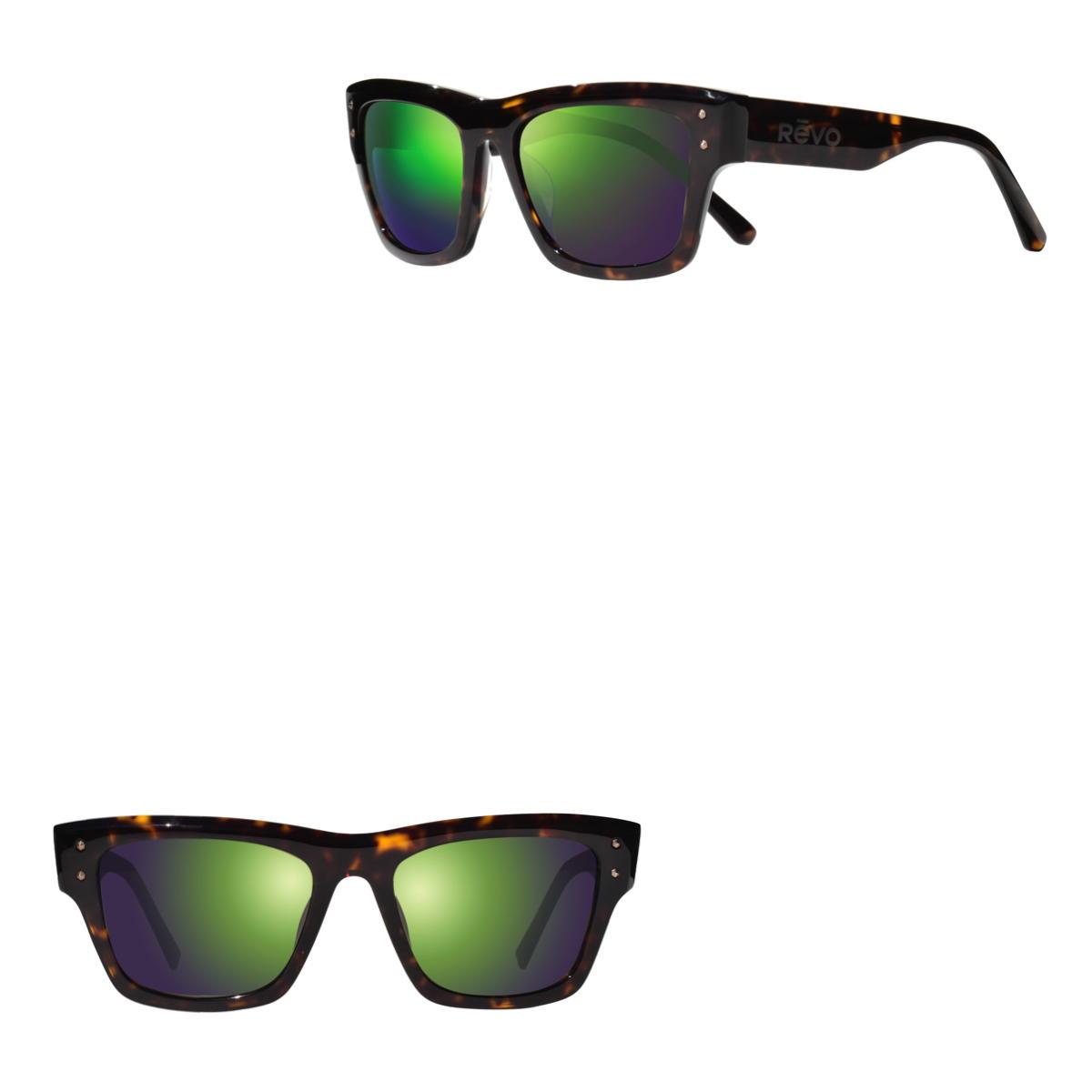 Revo Sunglasses Indigo Square Frame Sunglasses - Tortoise - Size 56-18-140