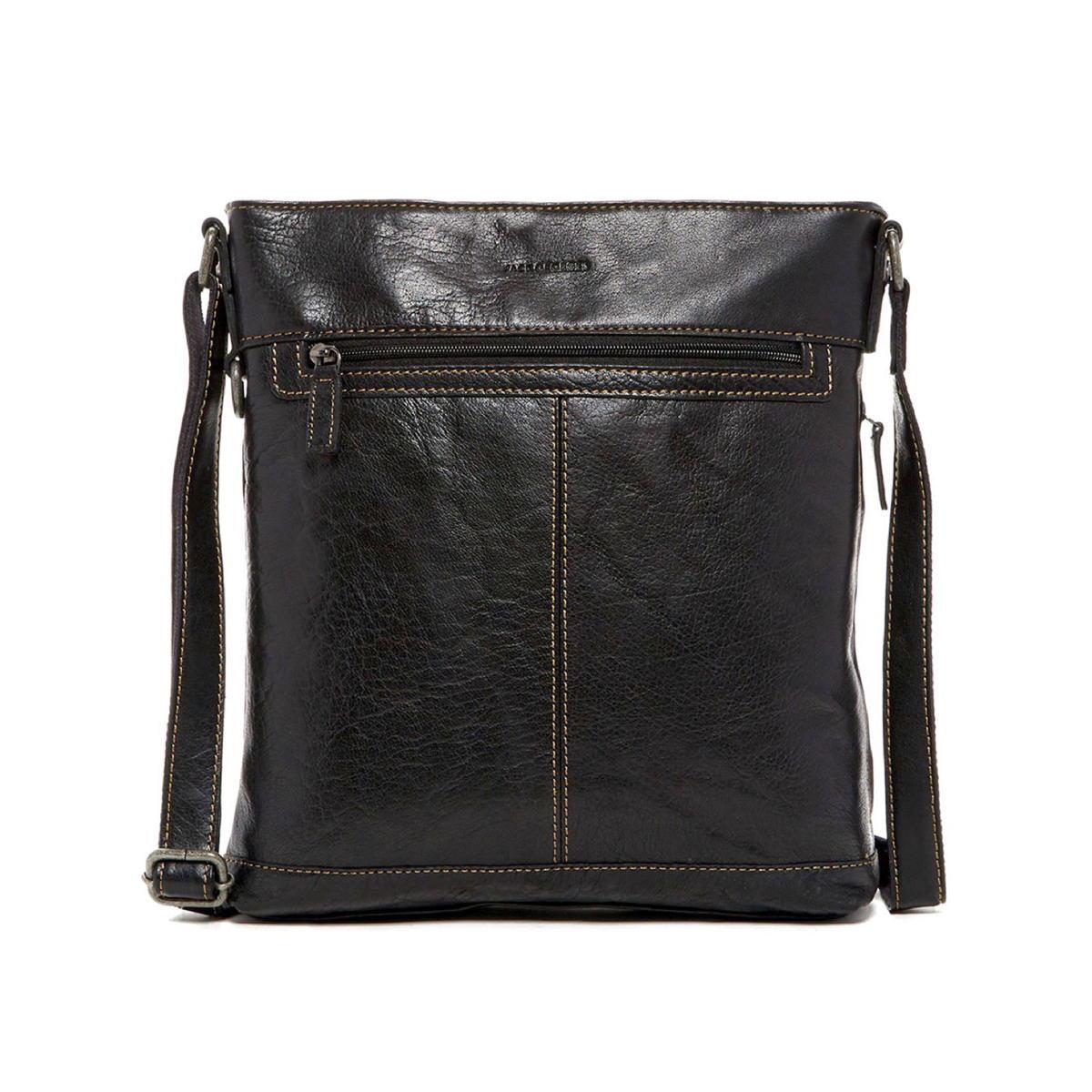 Jack Georges Crossbody Messenger Bag - Black