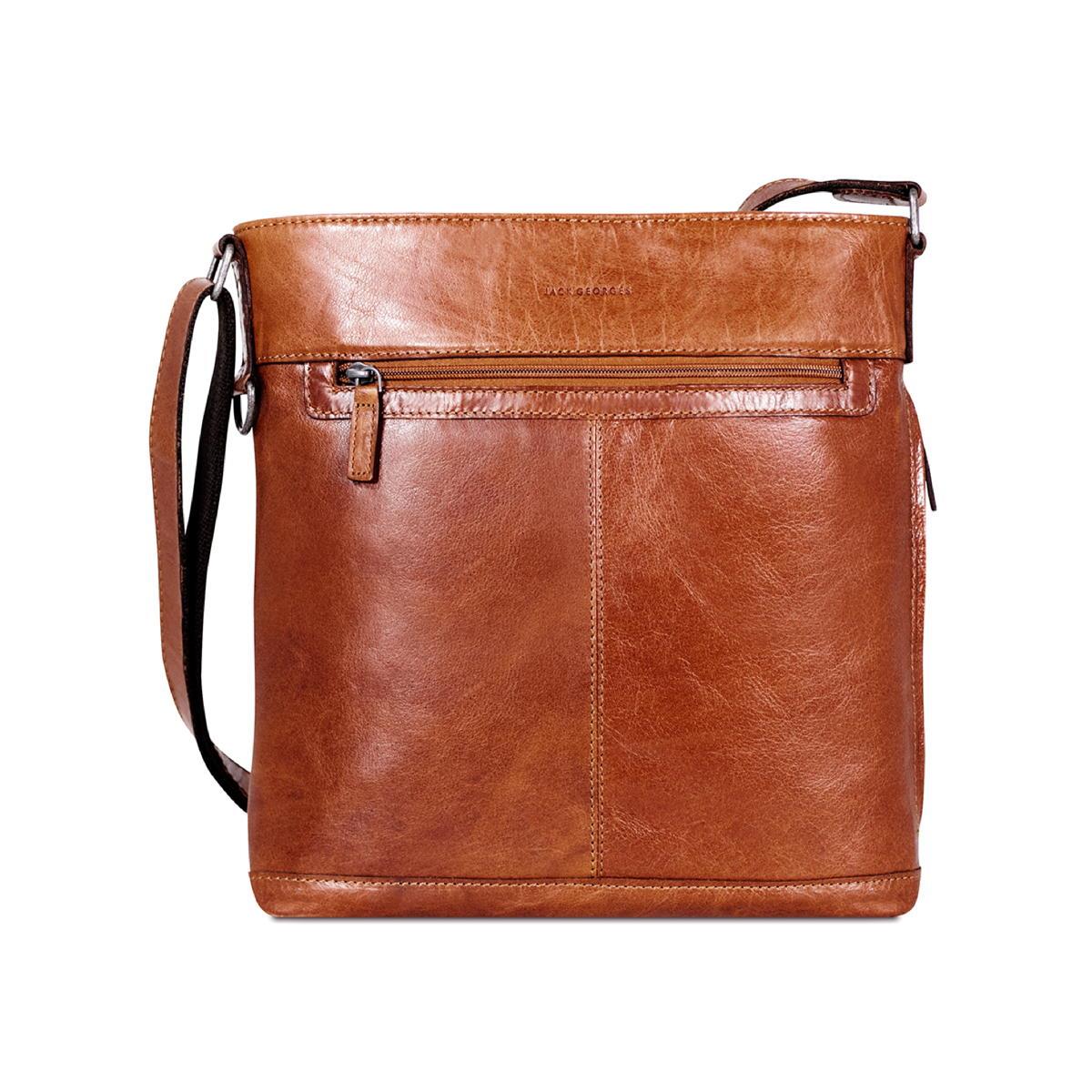 Jack Georges Crossbody Messenger Bag - Honey