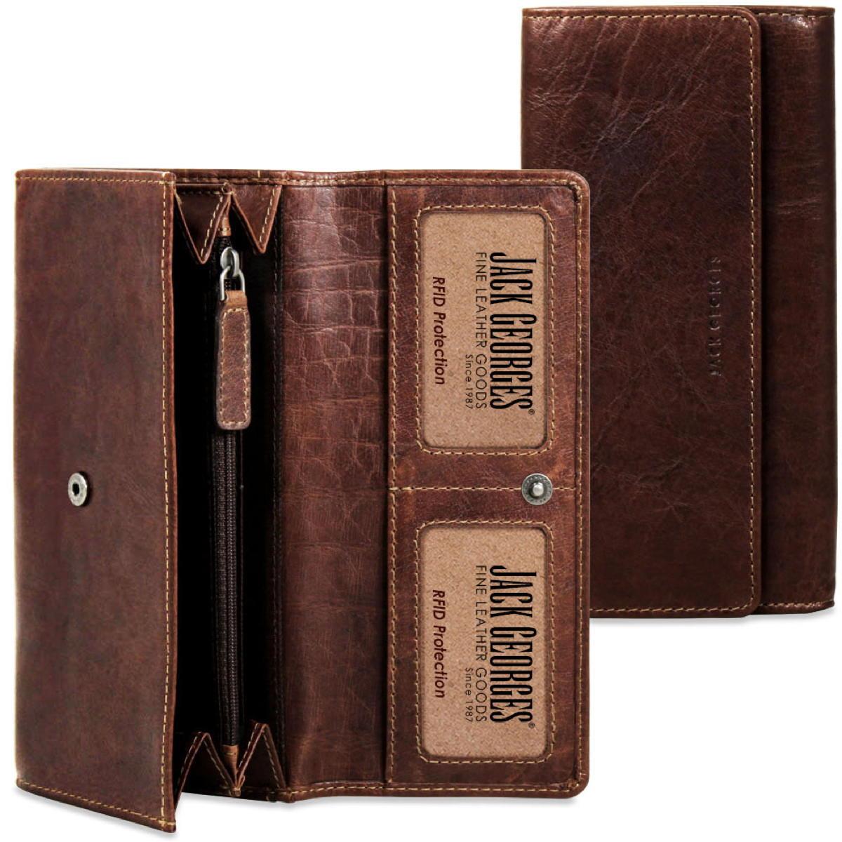 Jack Georges Clutch Wallet - Brown