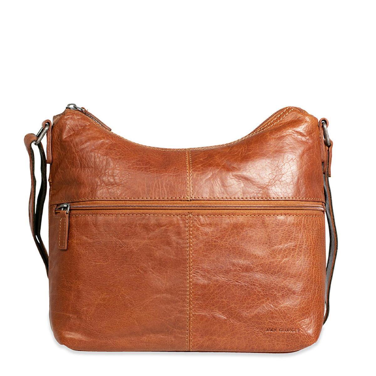 Jack Georges Uptown Hobo with Large Front Pocket - Honey