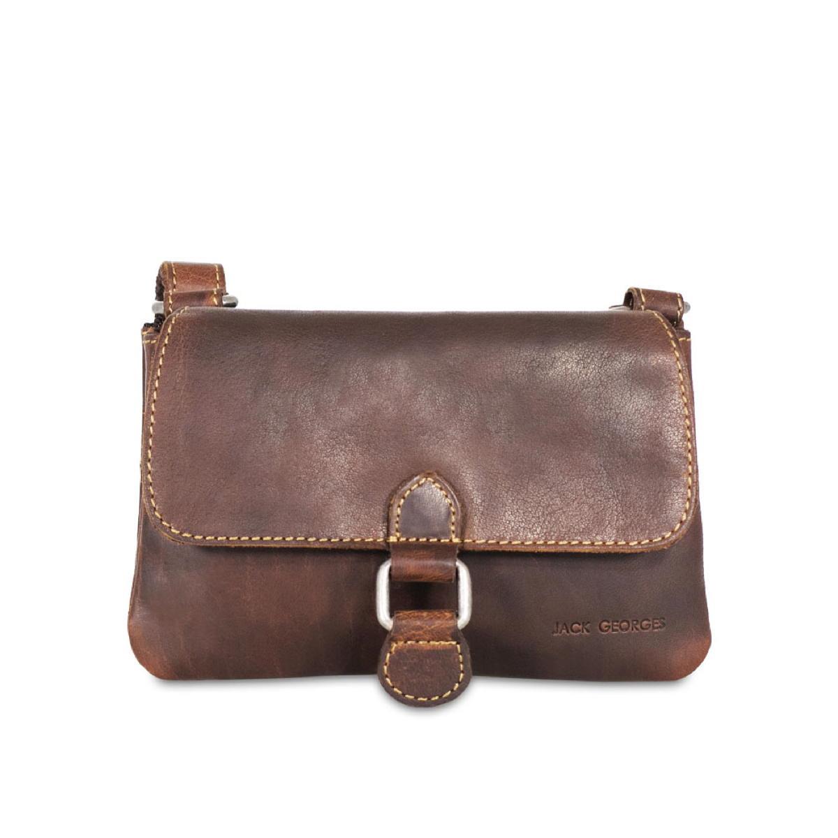 Jack Georges Small Crossbody - Brown