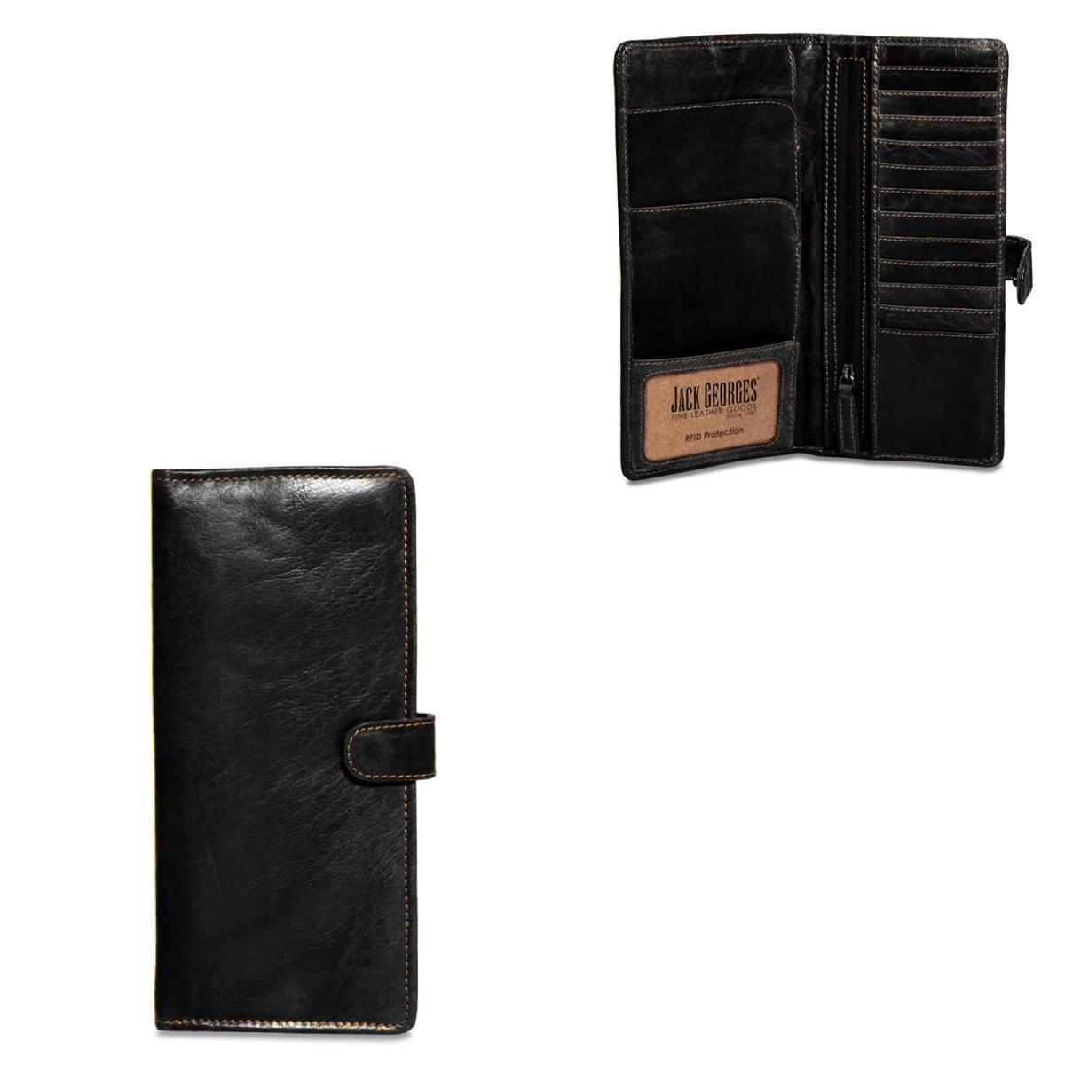 Jack Georges Travel Wallet - Black