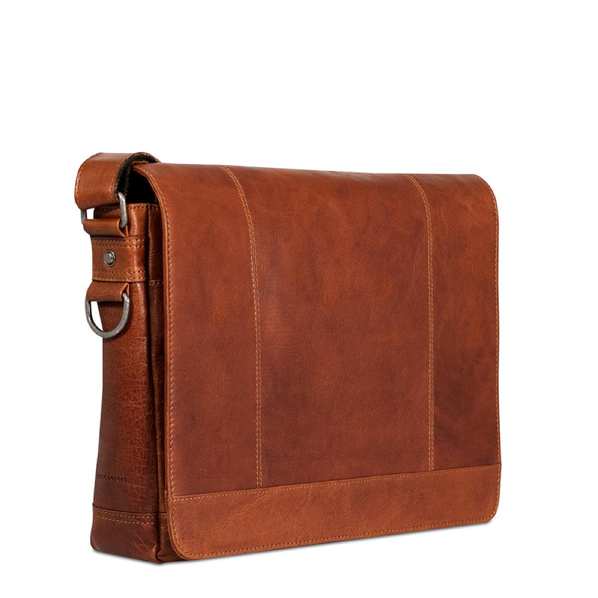 Jack Georges Full-Size Messenger Bag - Honey