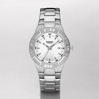 fossil men's silver sport watch