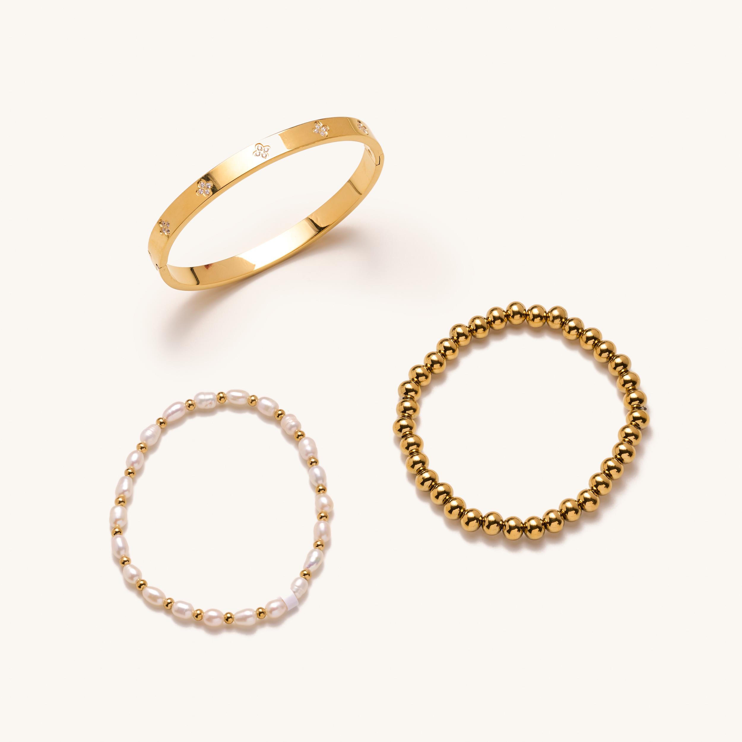 Nikki Smith Gia Bracelet Set - gold 
