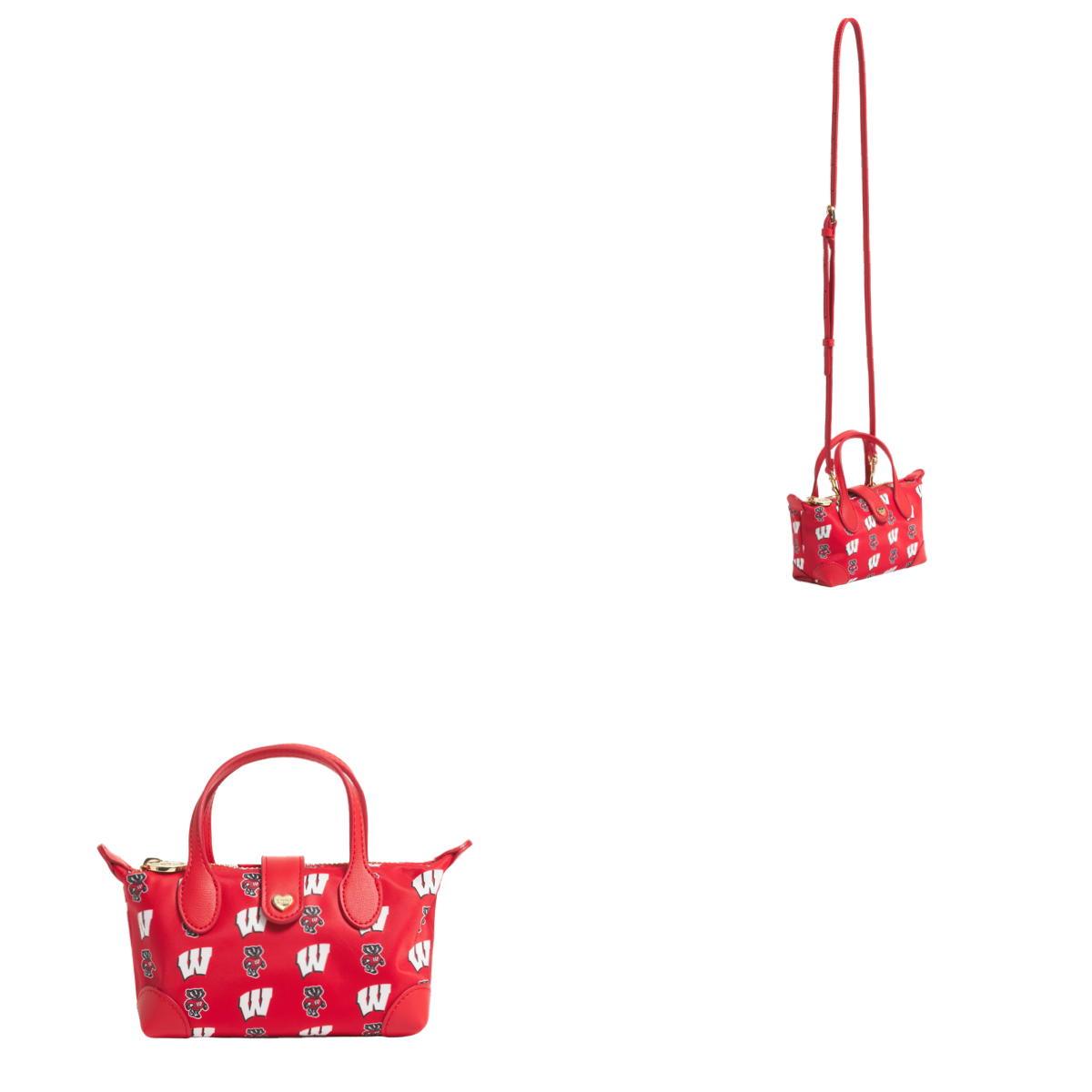 Stoney Clover Lane College Pouchette Crossbody - Wisconsin