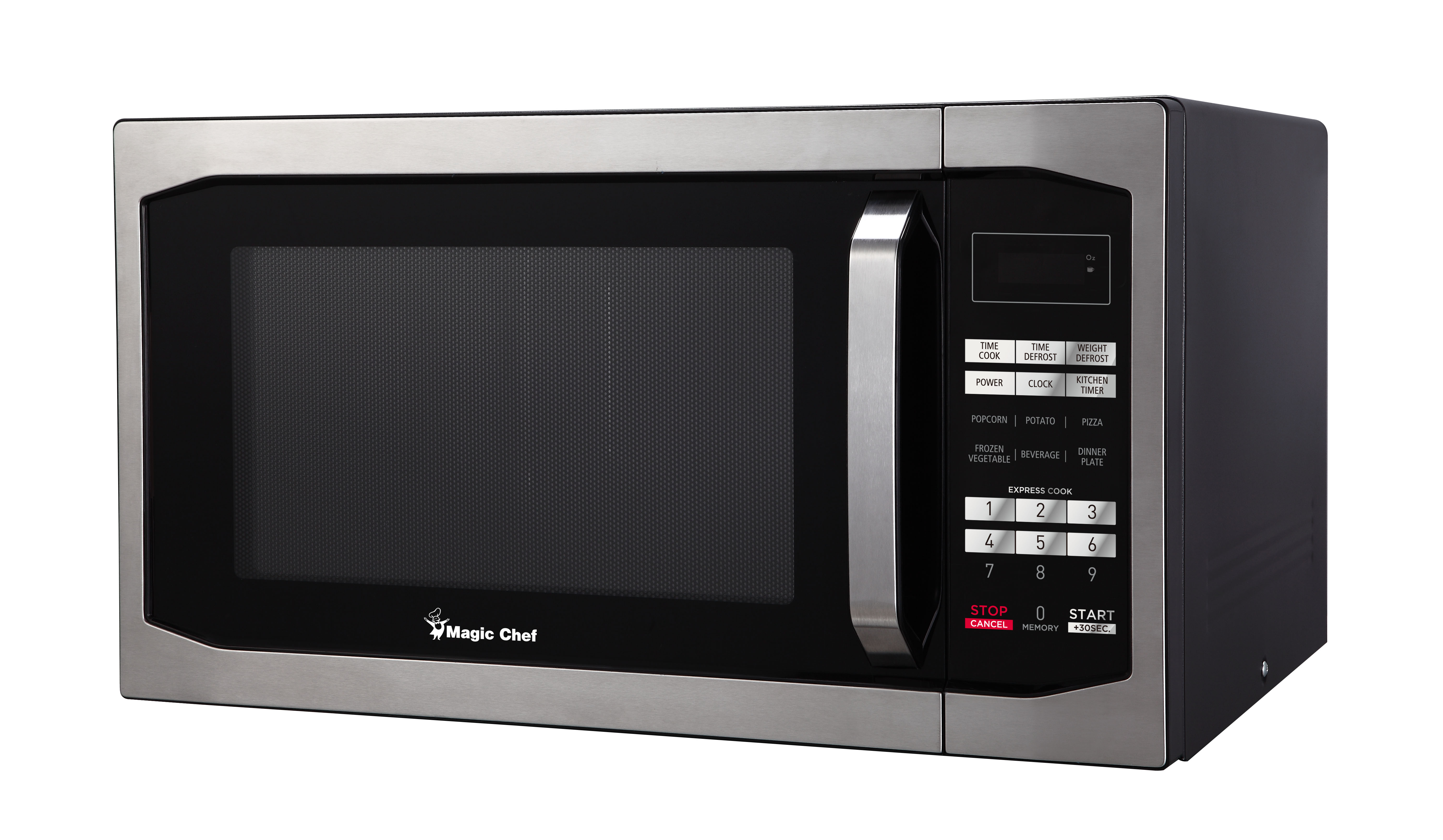 Magic Chef MCM1611ST 1100W Oven, 1.6 cu.ft, Stainless Steel Microwave